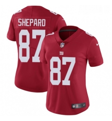 Womens Nike New York Giants 87 Sterling Shepard Red Alternate Vapor Untouchable Limited Player NFL Jersey