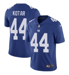 Nike Giants #44 Doug Kotar Royal Blue Team Color Youth Stitched NFL Vapor Untouchable Limited Jersey