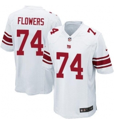 Nike Giants #74 Ereck Flowers White Youth Stitched NFL Elite Jersey