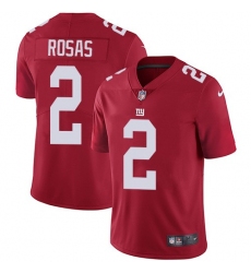 Youth Nike Giants 2 Aldrick Rosas Red Alternate Stitched NFL Vapor Untouchable Limited Jersey