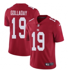 Youth Nike New York Giants 19 Kenny Golladay Red Stitched NFL Vapor Untouchable Limited Jersey
