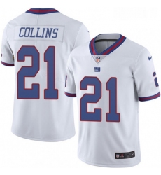 Youth Nike New York Giants 21 Landon Collins Limited White Rush Vapor Untouchable NFL Jersey