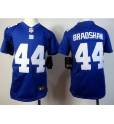 Youth Nike New York Giants 44# Ahmad Bradshaw Blue Nike NFL Jerseys