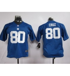Youth Nike New York Giants #80 Victor Cruz Blue Nike NFL Jerseys