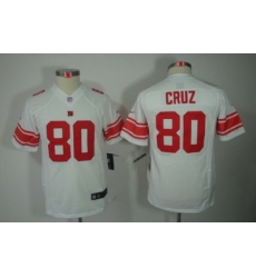 Youth Nike New York Giants #80 Victor Cruz White Color[Youth Limited Jerseys]