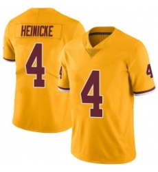 Men Washington 4  Taylor Heinicke Limited Color Rush Jersey   Gold