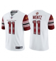 Men Washington Commanders 11 Carson Wentz 2022 White Vapor Untouchable Stitched jersey