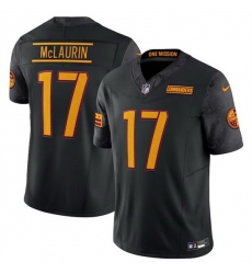 Men Washington Commanders 17 Terry McLaurin Black 2024 F U S E Vapor Limited Stitched Football Jersey