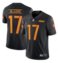 Men Washington Commanders 17 Terry McLaurin Black Vapor Limited Stitched Football Jersey