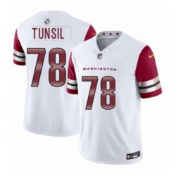 Men Washington Commanders 78 Laremy Tunsil White 2025 FUSE Vapor Limited Football Stitched Jersey