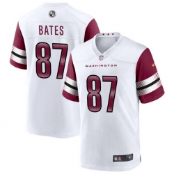 Men Washington Commanders 87 John Bates white Vapor Limited Stitched Football Jersey