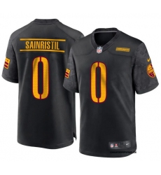 Men's Nike Washington Commanders Mike Sainristil Burgundy #0 Black F U S E Jersey