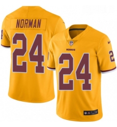 Mens Nike Washington Redskins 24 Josh Norman Limited Gold Rush Vapor Untouchable NFL Jersey