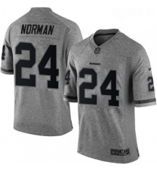 Mens Nike Washington Redskins 24 Josh Norman Limited Gray Gridiron NFL Jersey