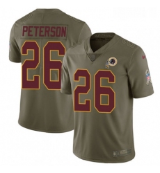 Mens Nike Washington Redskins 26 Adrian Peterson Limited Olive 2017 Salute to Service NFL Jersey