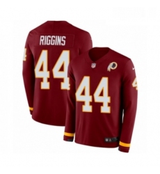 Mens Nike Washington Redskins 44 John Riggins Limited Burgundy Therma Long Sleeve NFL Jersey