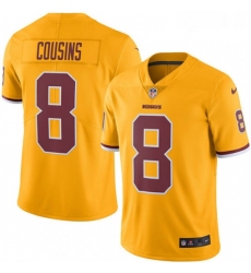 Mens Nike Washington Redskins 8 Kirk Cousins Limited Gold Rush Vapor Untouchable NFL Jersey