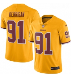 Mens Nike Washington Redskins 91 Ryan Kerrigan Limited Gold Rush Vapor Untouchable NFL Jersey