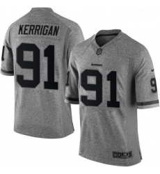 Mens Nike Washington Redskins 91 Ryan Kerrigan Limited Gray Gridiron NFL Jersey