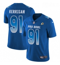Mens Nike Washington Redskins 91 Ryan Kerrigan Limited Royal Blue 2018 Pro Bowl NFL Jersey