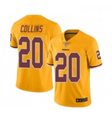Mens Washington Redskins 20 Landon Collins Limited Gold Rush Vapor Untouchable Football Jersey