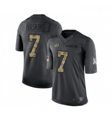 Mens Washington Redskins 7 Dwayne Haskins Limited Black 2016 Salute to Service Football Jersey