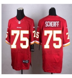 New Washington Redskins #75 Brandon Scherff Burgundy Red Team Color Men Stitched NFL Elite jersey