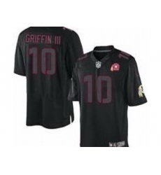 Nike NFL Washington Redskins #10 Robert Griffin III Black Jersey W 80TH P-atch(Impact Limited)