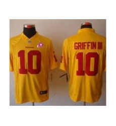 Nike NFL Washington Redskins #10 Robert Griffin III Yellow Jersey W 80TH Pa-tch(Limited)