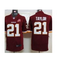 Nike NFL Washington Redskins #21 Fred Taylor red Jersey W 80TH Pa-tch(Limited)