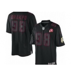Nike NFL Washington Redskins #98 Brian Orakpo Black Jersey W Patch(Impact Limited)
