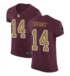 Nike Redskins #14 Ryan Grant Burgundy Red Alternate Mens Stitched NFL Vapor Untouchable Elite Jersey