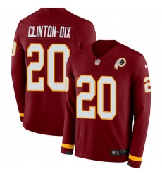 Nike Redskins #20 Ha Ha Clinton Dix Burgundy Red Team Color Men Stitched NFL Limited Therma Long Sleeve Jersey