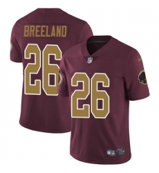 Nike Redskins #26 Bashaud Breeland Burgundy Red Alternate Mens Stitched NFL Vapor Untouchable Limited Jersey