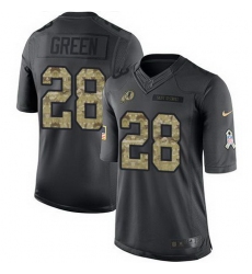 Nike Redskins #28 Darrell Green Black Mens Stitched NFL Limited 2016 Salute to Service Jersey