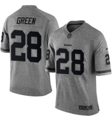 Nike Redskins #28 Darrell Green Gray Mens Stitched NFL Limited Gridiron Gray Jersey