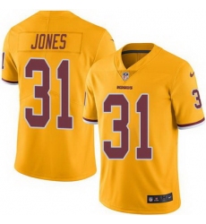 Nike Redskins #31 Matt Jones Gold Mens Stitched NFL Limited Rush Jersey