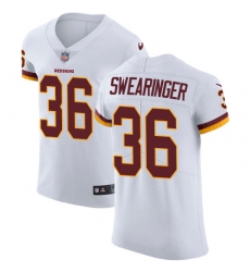 Nike Redskins #36 D J Swearinger White Mens Stitched NFL Vapor Untouchable Elite Jersey