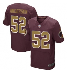 Nike Redskins #52 Ryan Anderson Burgundy Red Alternate Mens Stitched NFL Elite Jersey