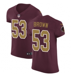 Nike Redskins #53 Zach Brown Burgundy Red Alternate Mens Stitched NFL Vapor Untouchable Elite Jersey