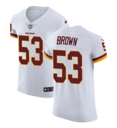Nike Redskins #53 Zach Brown White Mens Stitched NFL Vapor Untouchable Elite Jersey