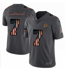 Nike Redskins 7 Dwayne Haskins Jr 2019 Salute To Service USA Flag Fashion Limited Jersey