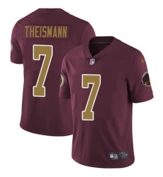 Nike Redskins #7 Joe Theismann Burgundy Red Alternate Mens Stitched NFL Vapor Untouchable Limited Jersey