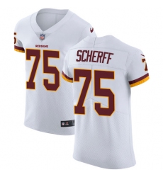 Nike Redskins #75 Brandon Scherff White Mens Stitched NFL Vapor Untouchable Elite Jersey