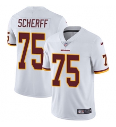 Nike Redskins #75 Brandon Scherff White Mens Stitched NFL Vapor Untouchable Limited Jersey