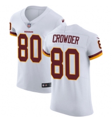 Nike Redskins #80 Jamison Crowder White Mens Stitched NFL Vapor Untouchable Elite Jersey