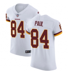 Nike Redskins #84 Niles Paul White Mens Stitched NFL Vapor Untouchable Elite Jersey