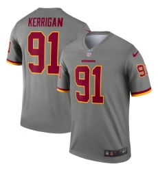 Nike Redskins 91 Ryan Kerrigan Gray Inverted Legend Jersey