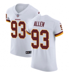 Nike Redskins #93 Jonathan Allen White Mens Stitched NFL Vapor Untouchable Elite Jersey