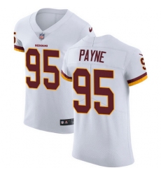 Nike Redskins #95 Da Ron Payne White Mens Stitched NFL Vapor Untouchable Elite Jersey